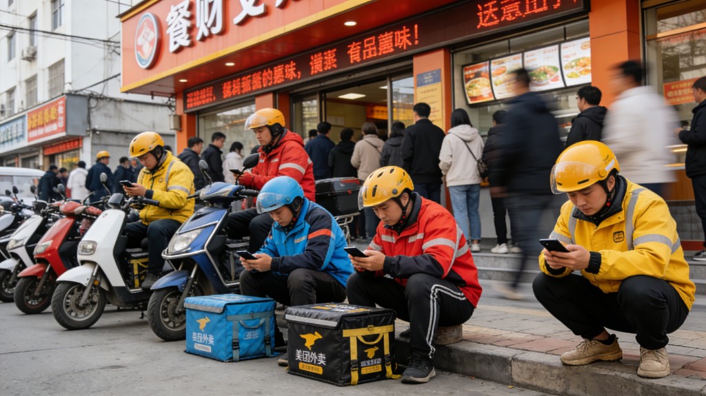 自动呼叫骑手 发单示意